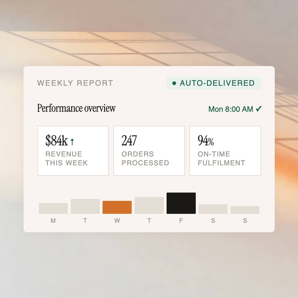 Data & Reporting — how it works